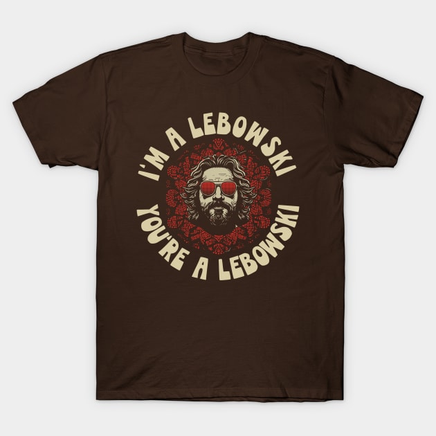 I'm A Lebowski, You're A Lebowski Mindful Kaleidoscope The Dude Design T-Shirt by GIANTSTEPDESIGN